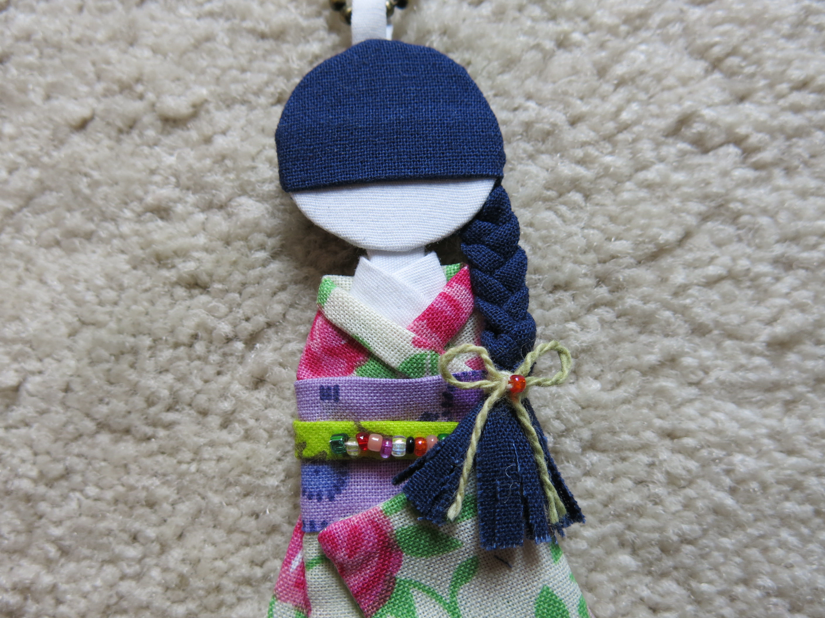 Fabric kimono doll charm (FC0021-4)