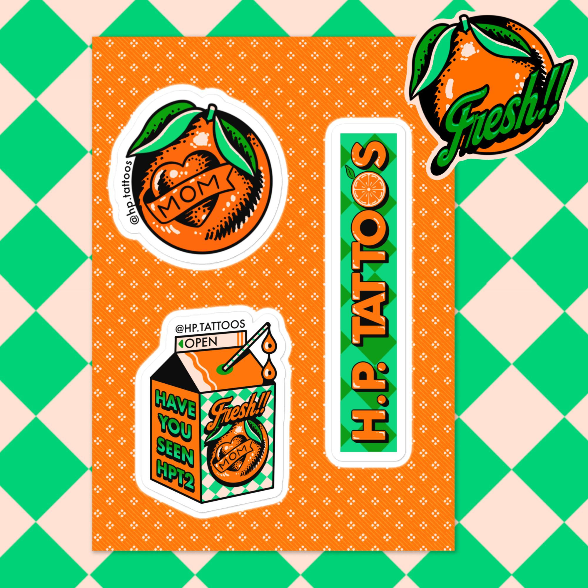 H.P. TATTOOS CORE STICKER SHEET