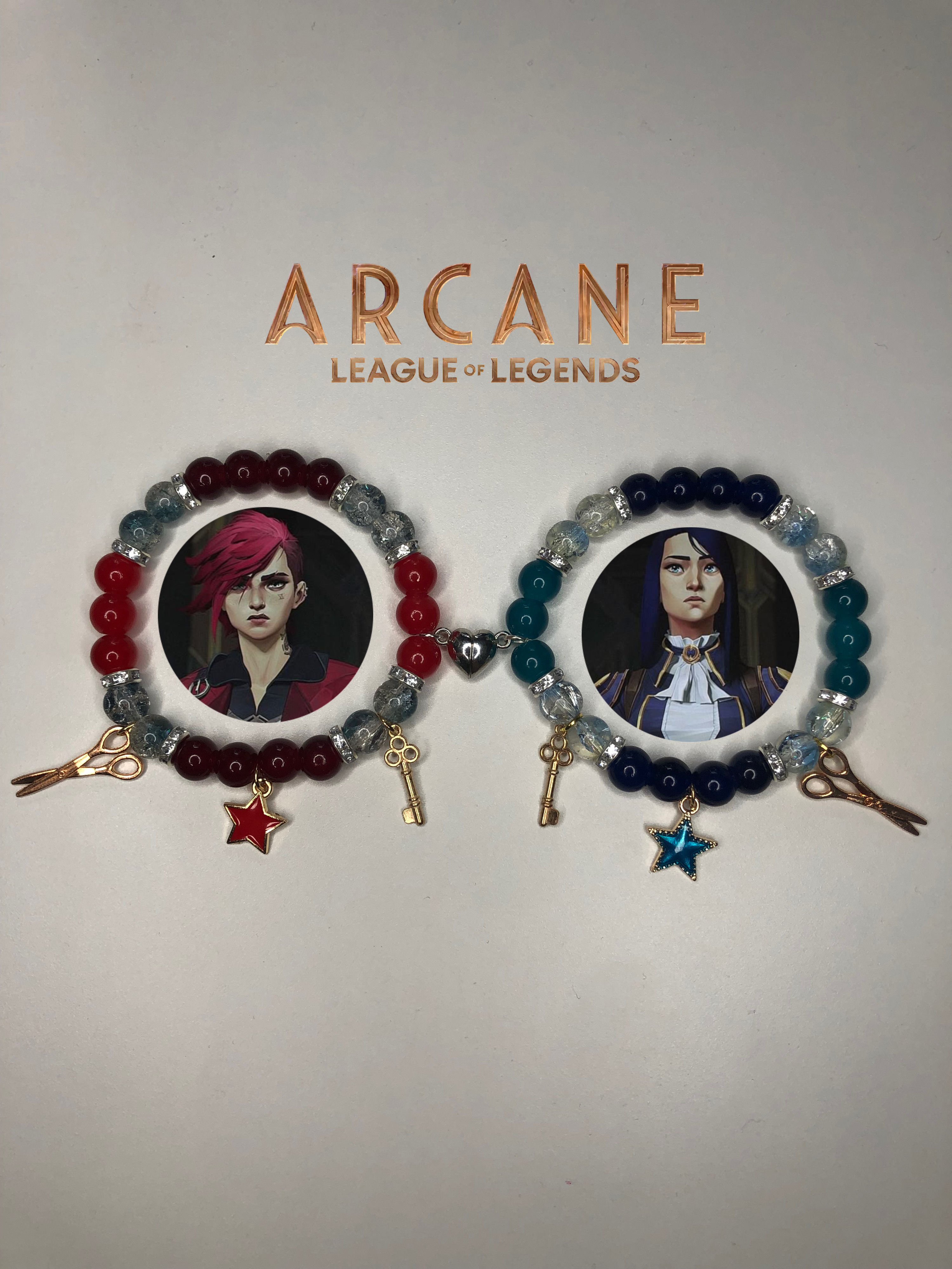 ARCANE: Caitlyn and Vi Matching Bracelets 