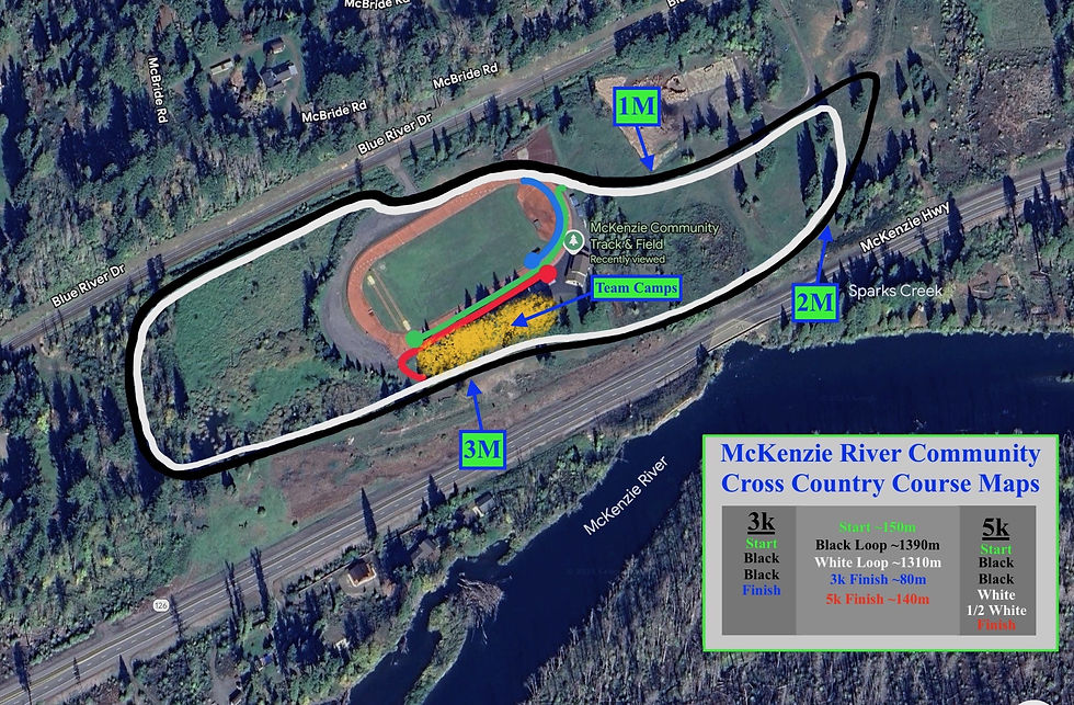 Course Map created by Kelly Sullivan and Matthew Barreau following a day of course design and measurements.