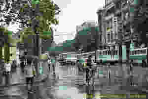 There were no cars, taxis or motorcycles on the streets of Guangzhou in 1983