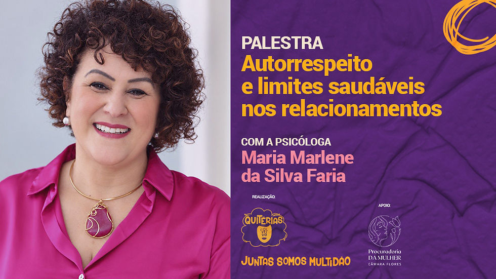 Palestra: Autorrespeito e limites saudáveis nos relacionamentos