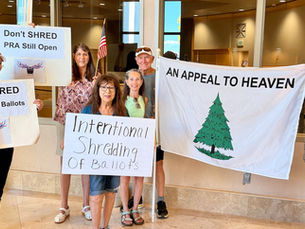 Citizens Rally Outside Shasta County Board Chambers to Protest Election Materials Destruction