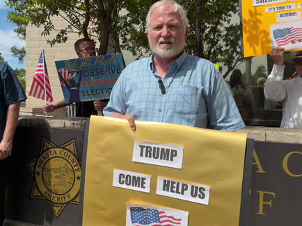 Press Event Outside Sheriff’s Office Demanding Investigation into Alleged Election Irregularities