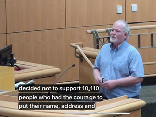 Dan Ladd speaks to the BOS public comments