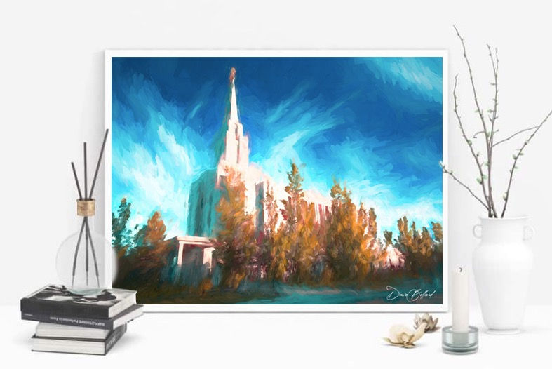 Thumbnail: Oquirrh Mountain - LDS Temple Painting | Dave Bollard