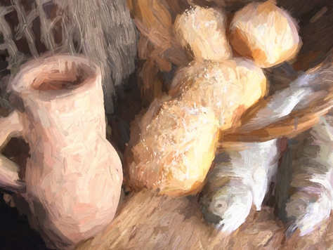 Jesus Christ Miracle of the Loaves and Fishes