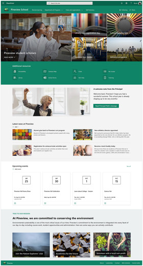School resources, events, news