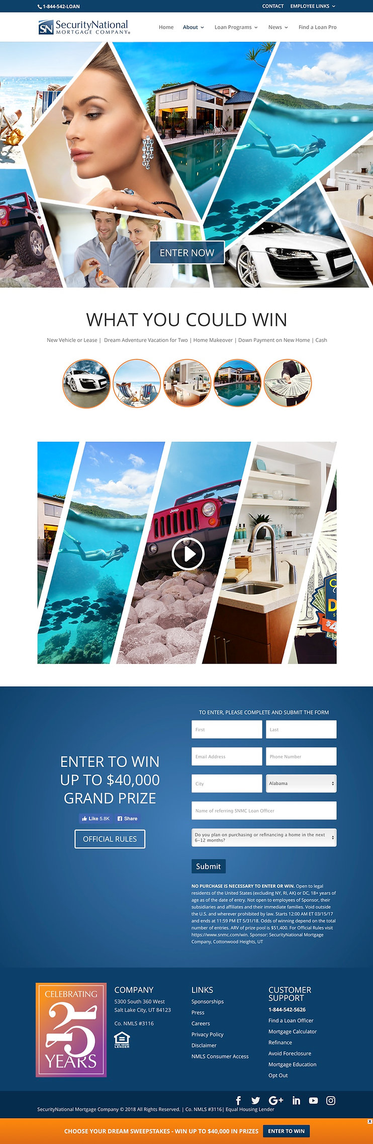 Security National Website Mockup