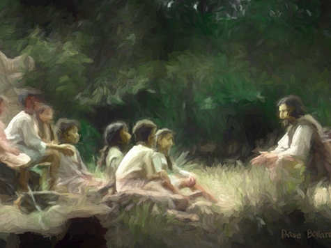 Jesus Christ as he Teaches the Little Children