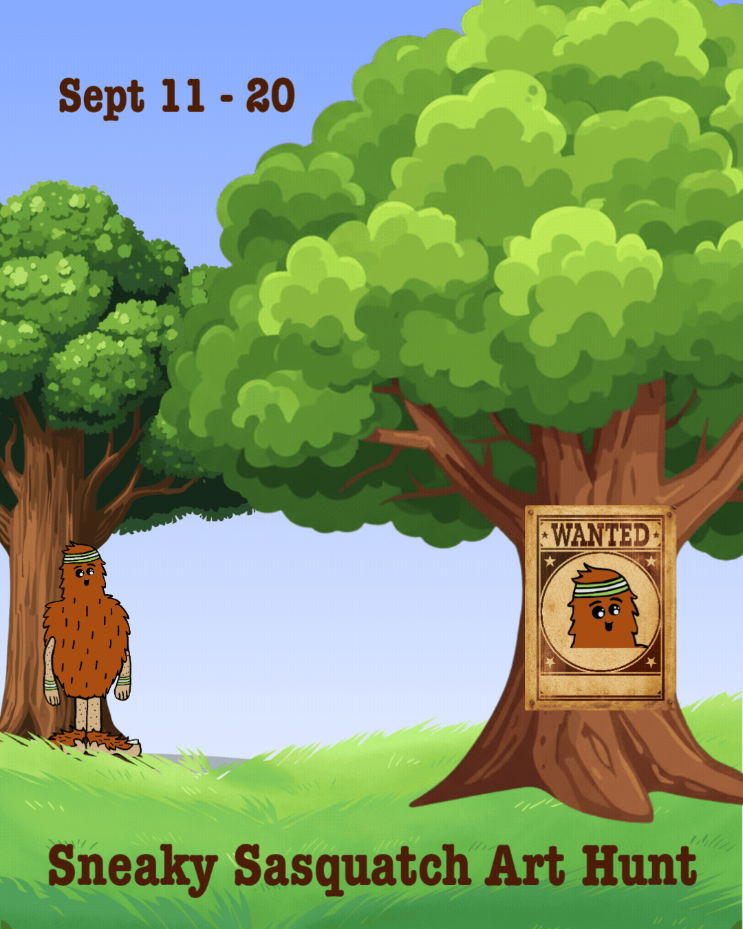 Sneaky Sasquatch Art Hunt