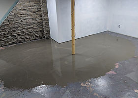 Concrete floor leveling