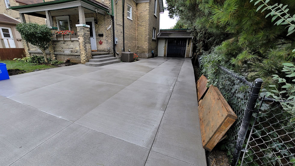 Broom finished Concrete