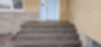 Concrete porch_steps repair in exposed agg
