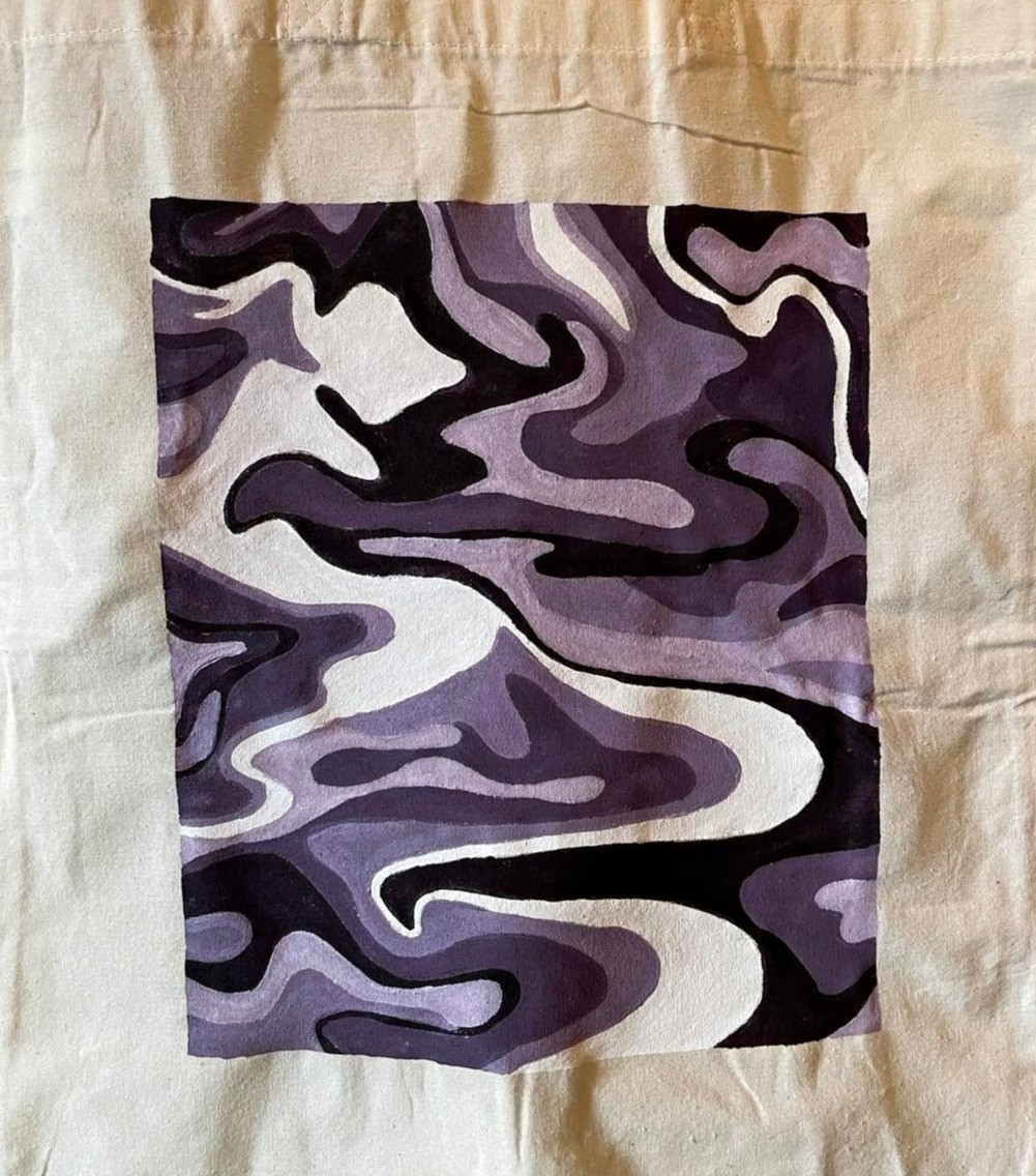 Purple Swirl Tote