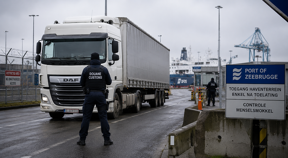 Jasper Pillen: “Fors meer controles op vrachtwagens in Zeebrugge: volgehouden inzet werpt vruchten af”