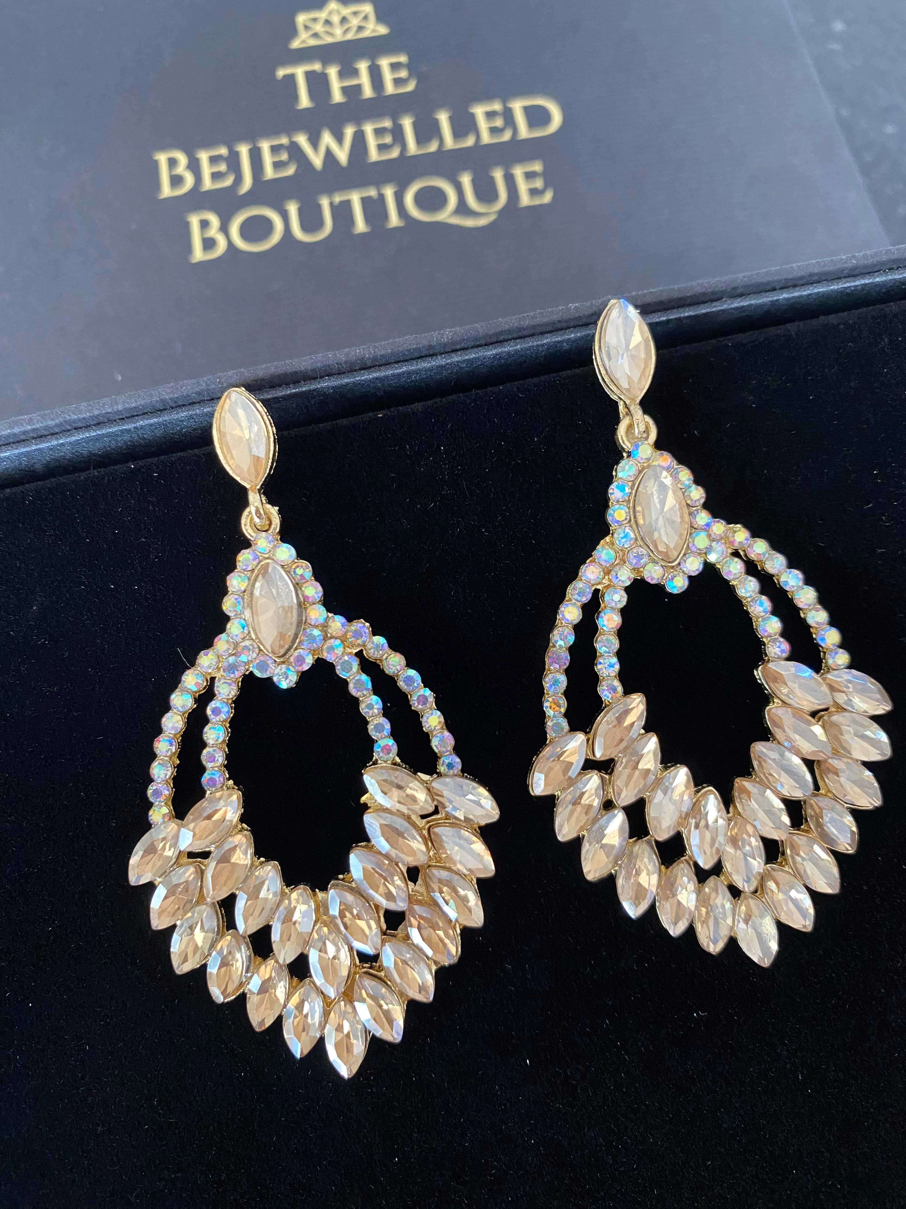 The KIMMI earring - GOLD / CHAMPAGNE