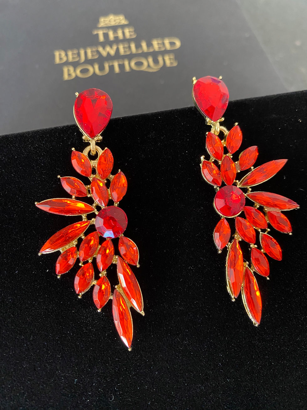 The SERENITY earring - SCARLET RED