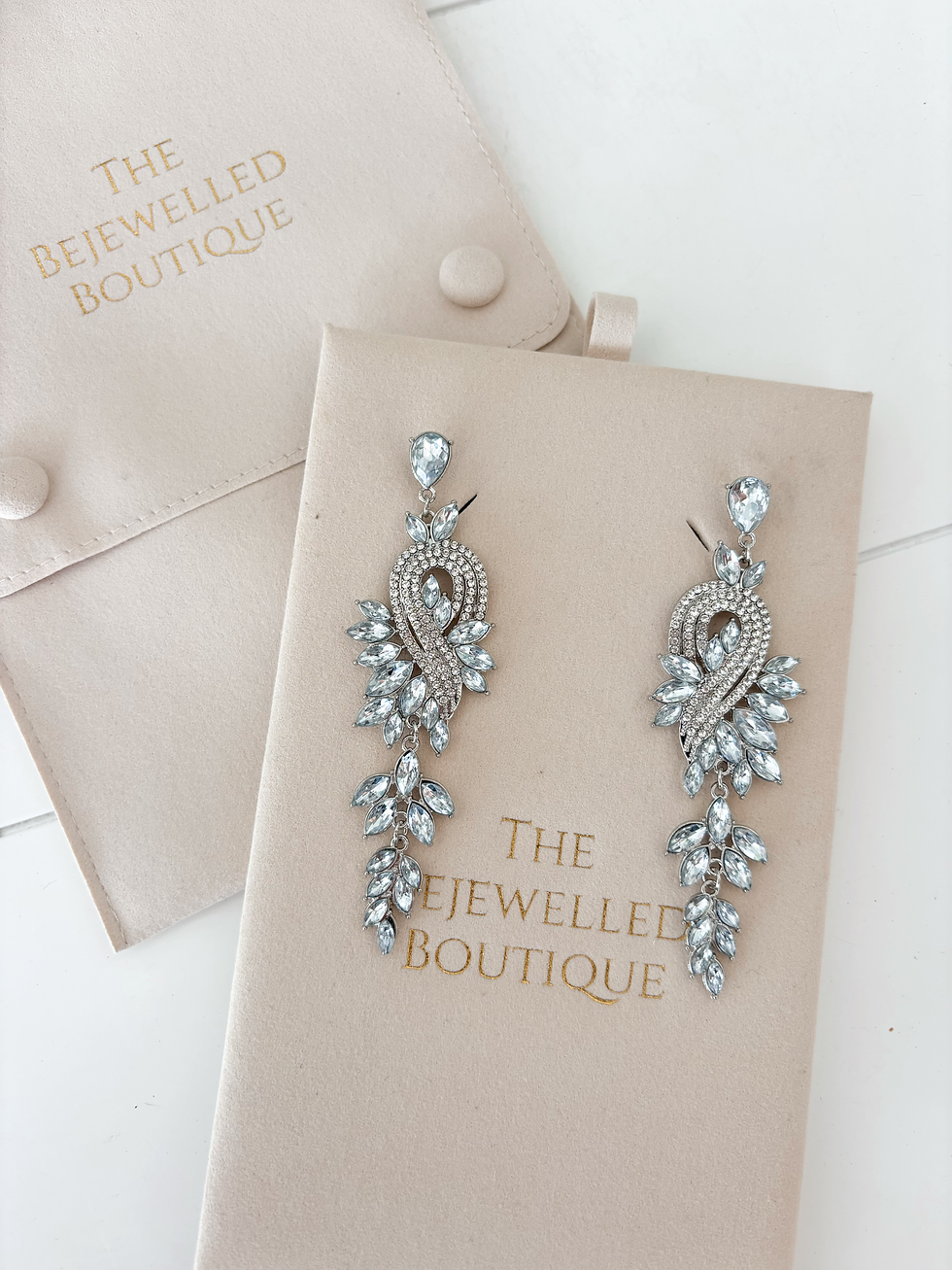 The STACEY earring - CRYSTAL CLEAR