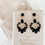 Thumbnail: The GEORGIA earring - BLACK