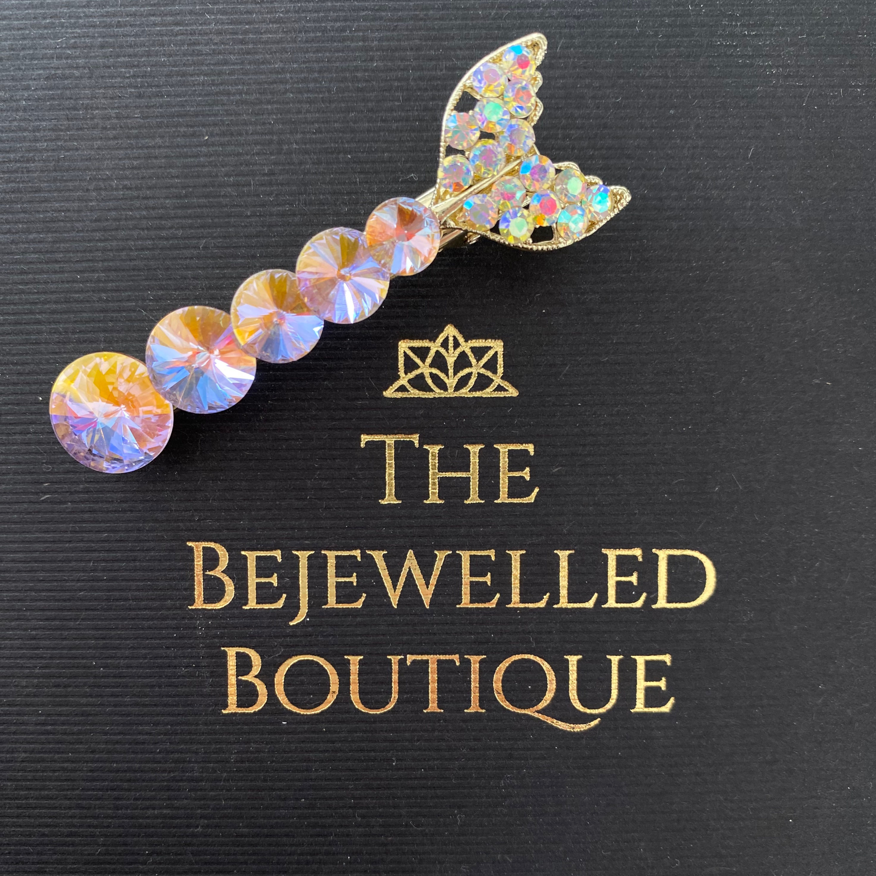 The MERMAID Hair Slide - IRIDESCENT PINK