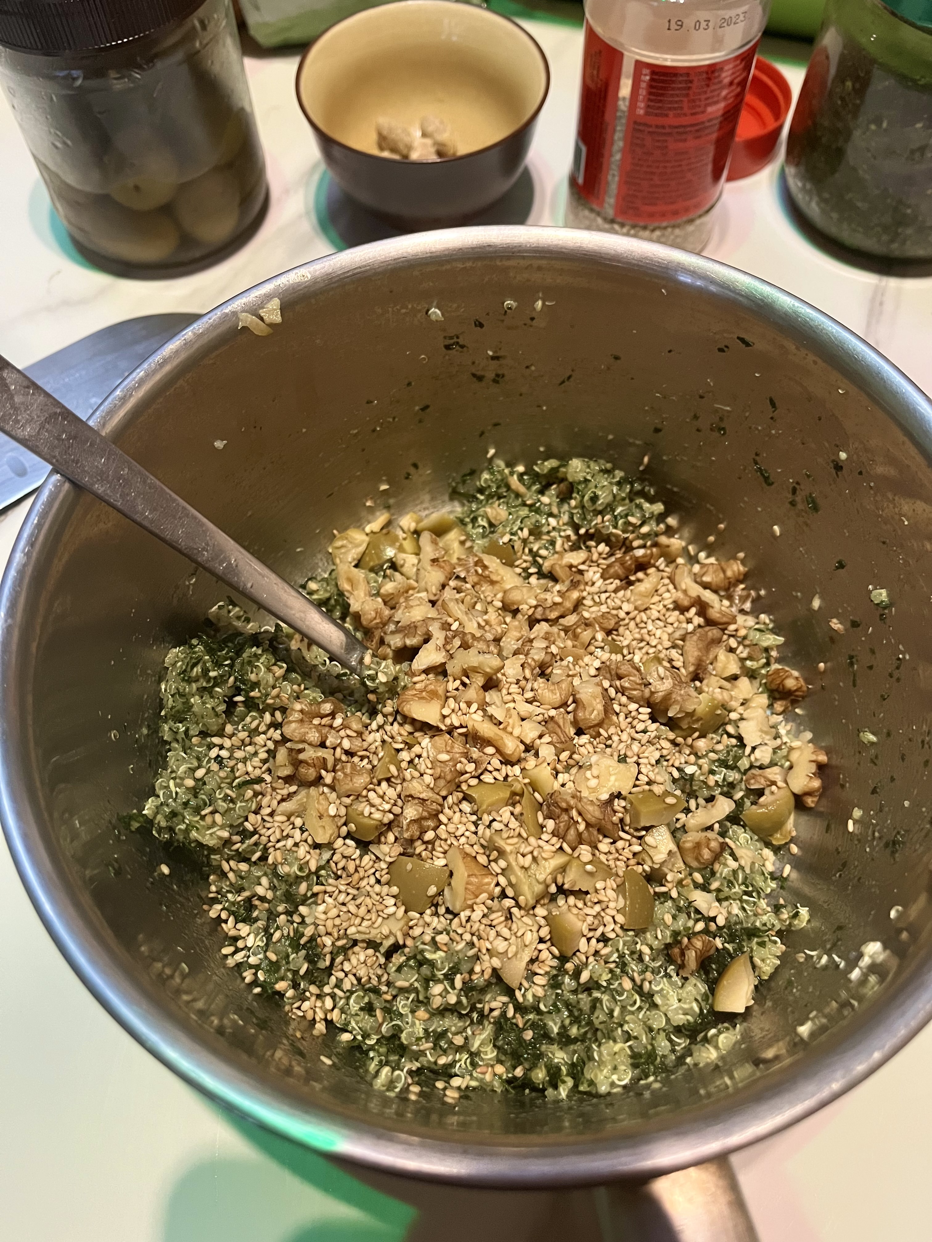 Quinoa Pesto Salad Recipe