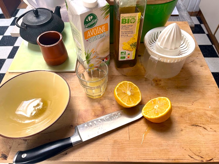 Vegan Lemon & Elderberry Bread Ingredients