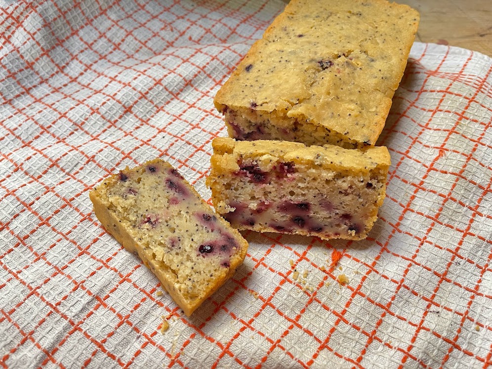Vegan Lemon & Elderberry Bread