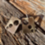 Thumbnail: The Comets Mid-Century Modern Earrings in Brass