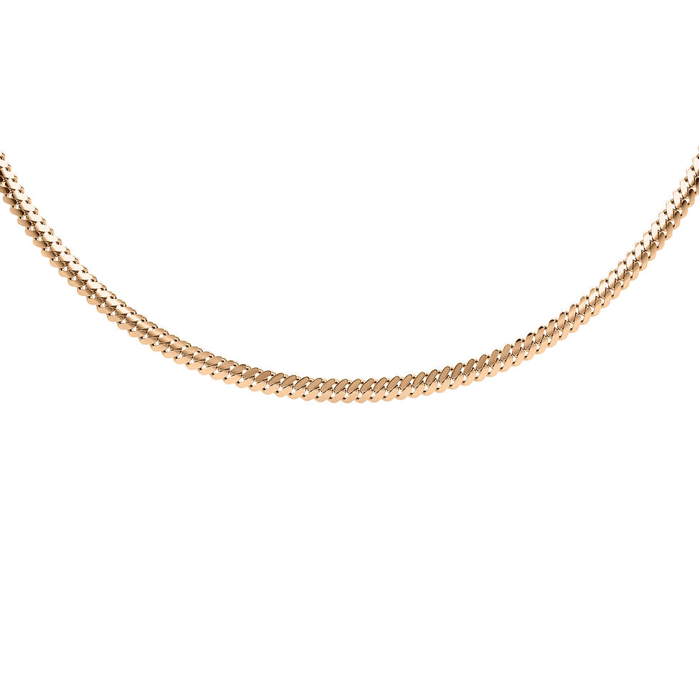 Thumbnail: Gold Cuban Link Chain 14kt 4mm 18 inch