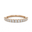 Thumbnail: Half Eternity Diamond Ring 14kt Rose Gold