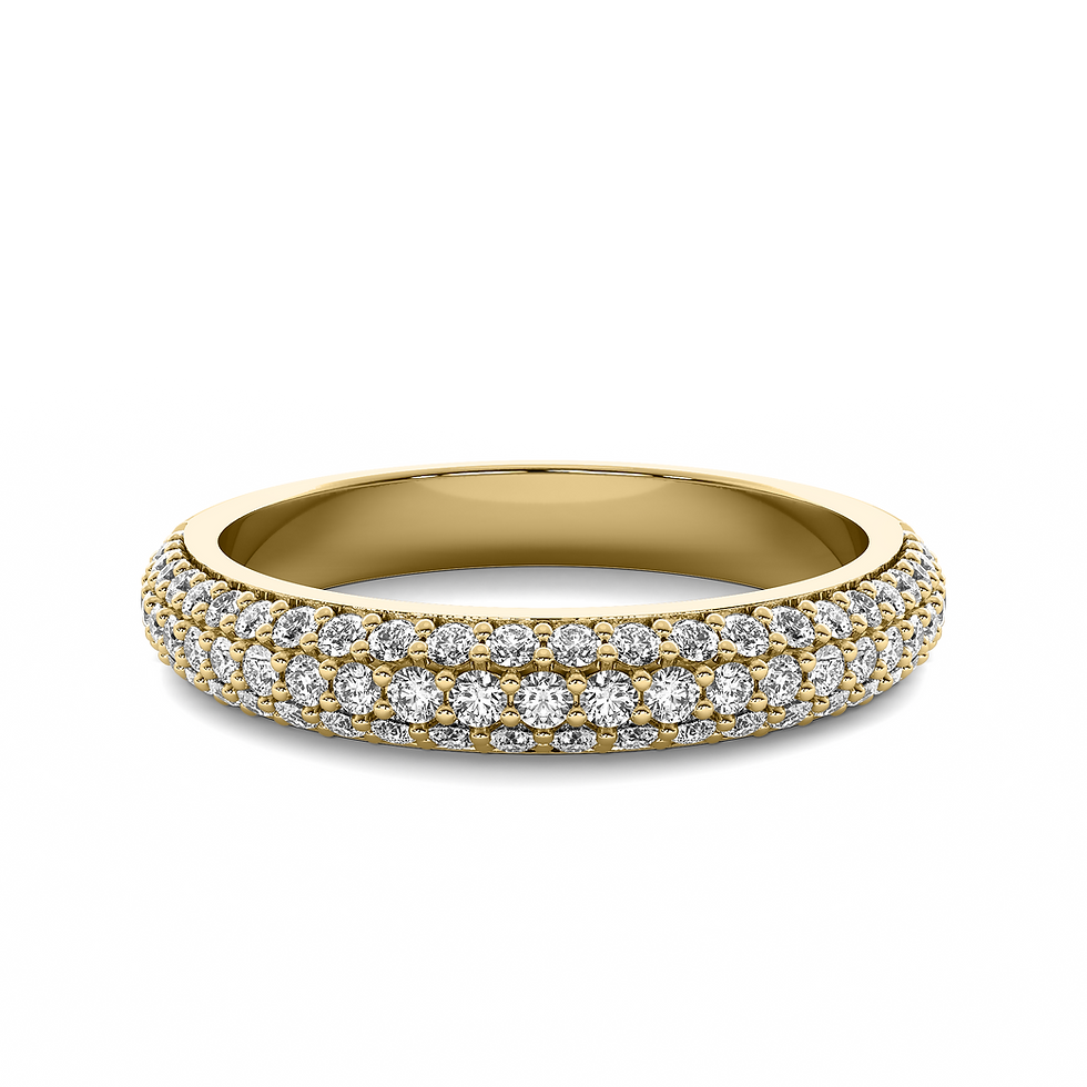 Thumbnail: Gianna Half Eternity Diamond Ring 14kt Gold