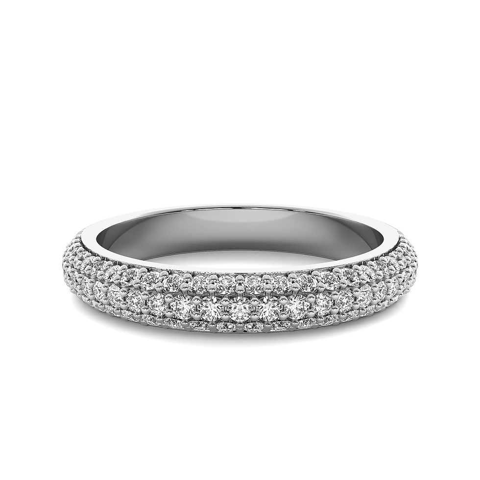 Thumbnail: Gianna Half Eternity Diamond Ring 14kt White Gold