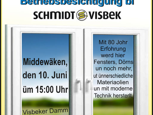 Visbeker Warkstäe lädt zu Betriebsbesichtigung ein