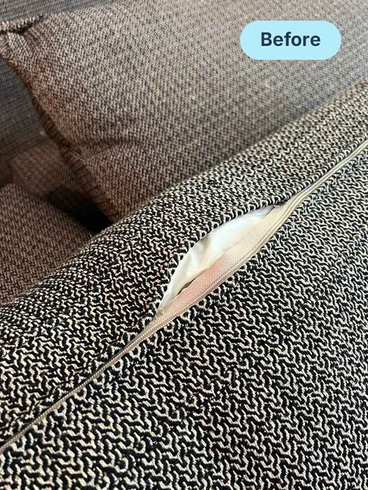 Before furniture upholstery repair in NYC