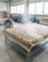 carpet pickup and off-site cleaning service truck NYC