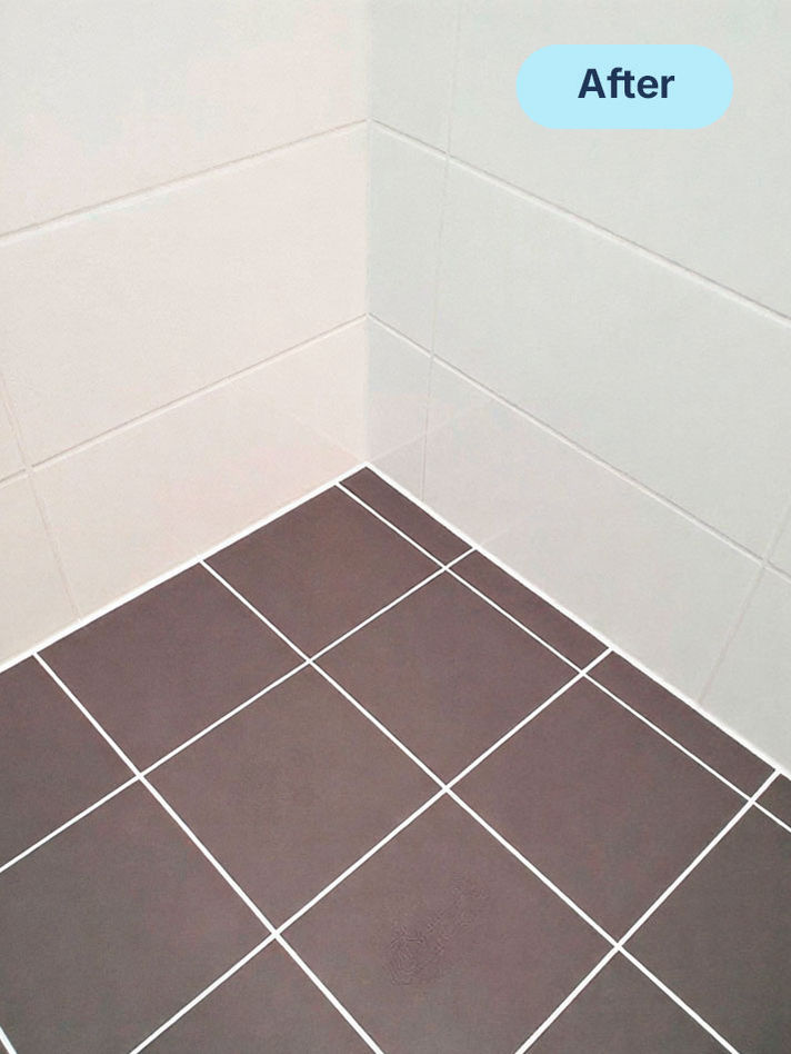 After professional grout cleaning service in NYC