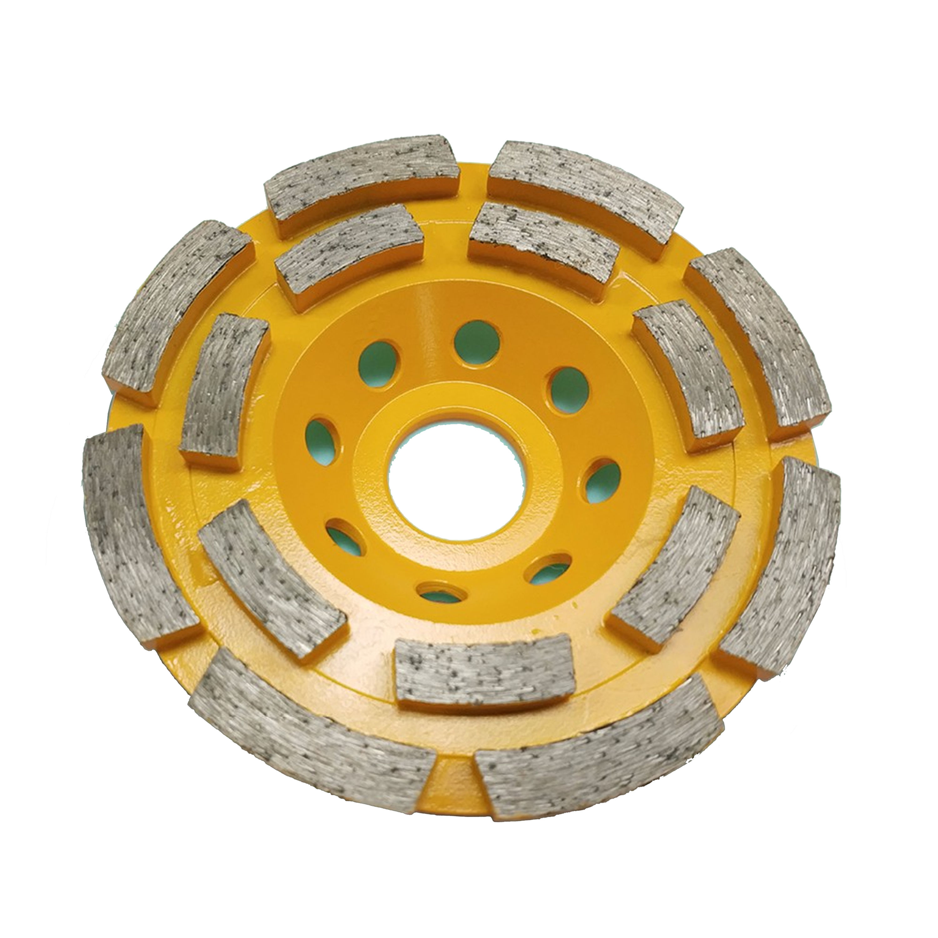 Yellow diamond grinding disc for concrete
