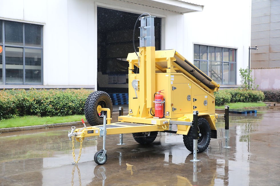 Valiant VTS3P-M remolque solar, 3 paneles, 6 baterias, mastil 6m, gen opcional