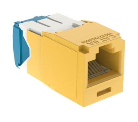 Panduit CJ6X88TGYL Conector Jack RJ45 Estilo TG, Mini-Com, Categoría 6A, de 8