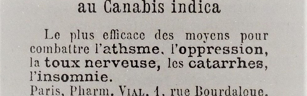 Description de la cigarette Grimaud au cannabis, début 1900.