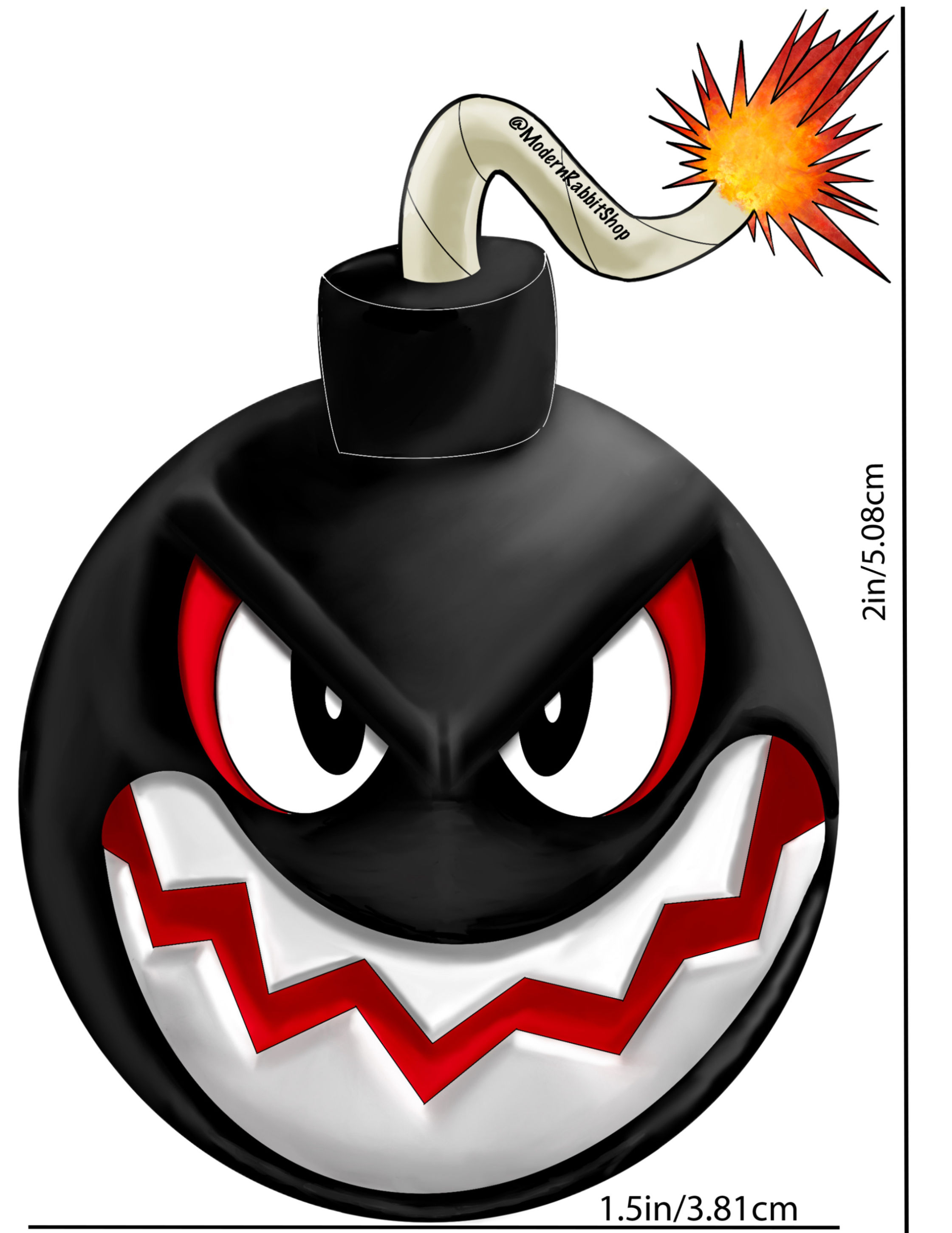 Emotional Support Bomb 2" Vinyl Sticker