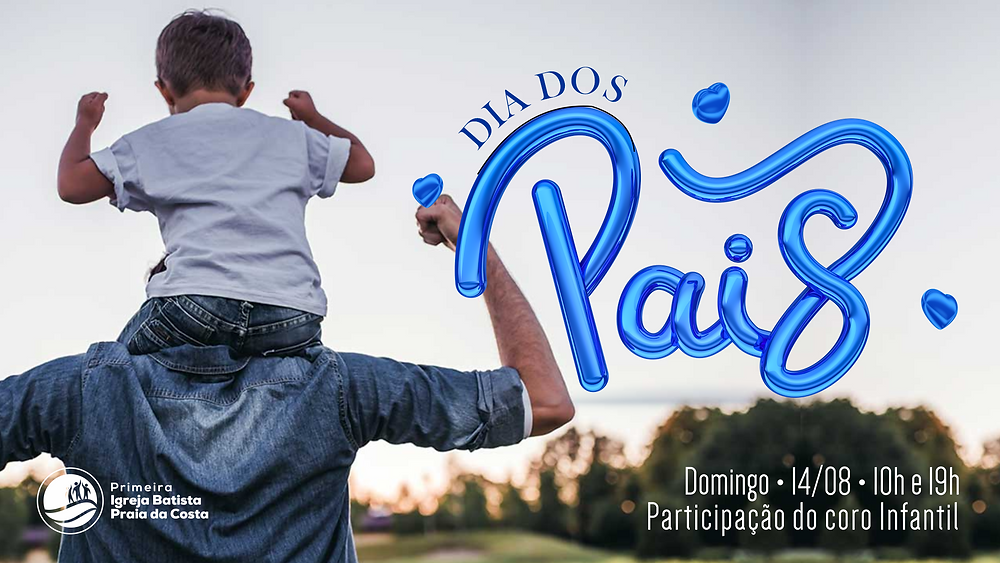 Imagem comemorativa do Dia dos Pais