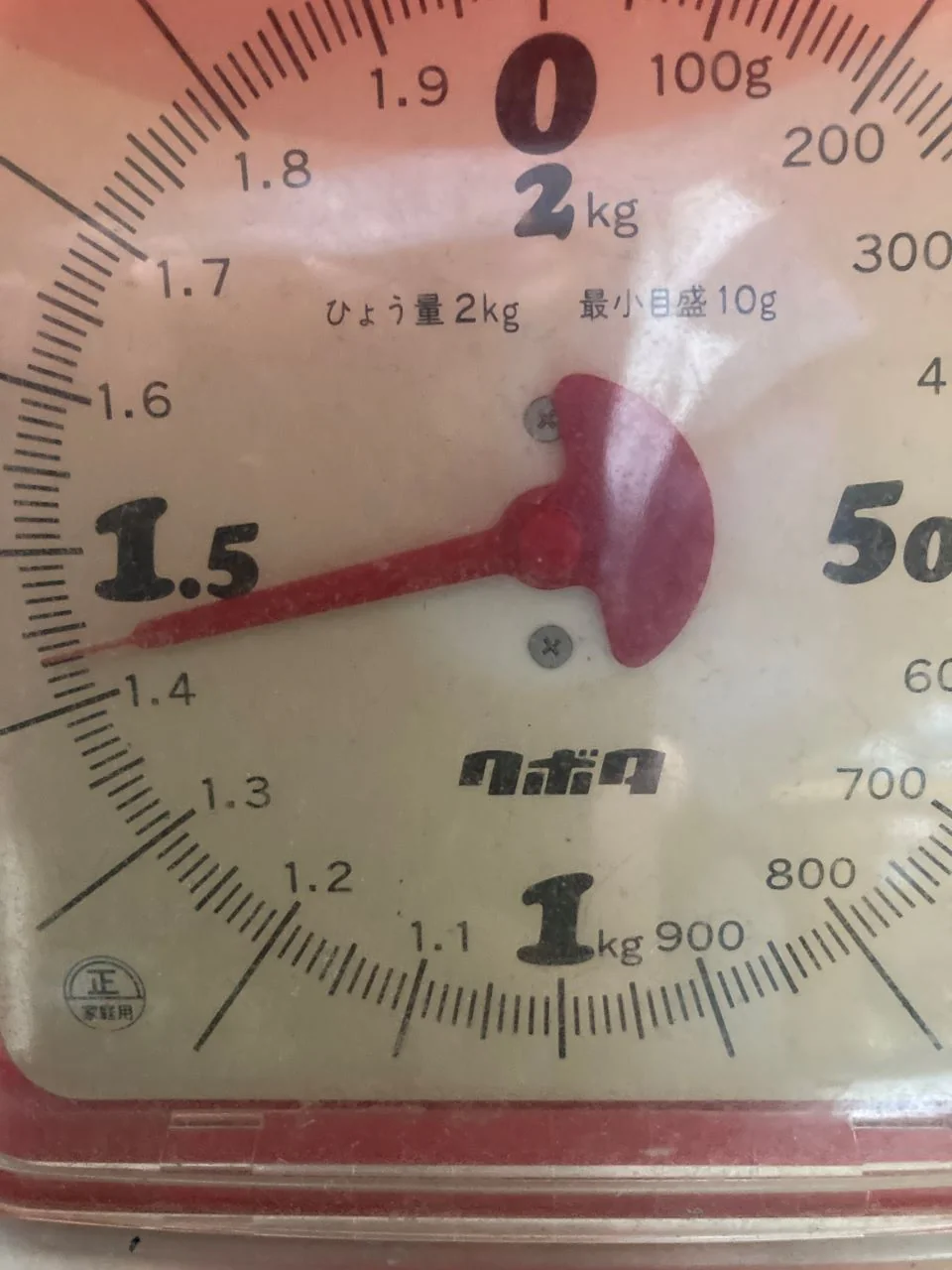 釣れたイカの重さ計測