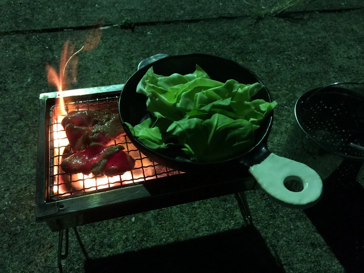 キャンプ飯の画像