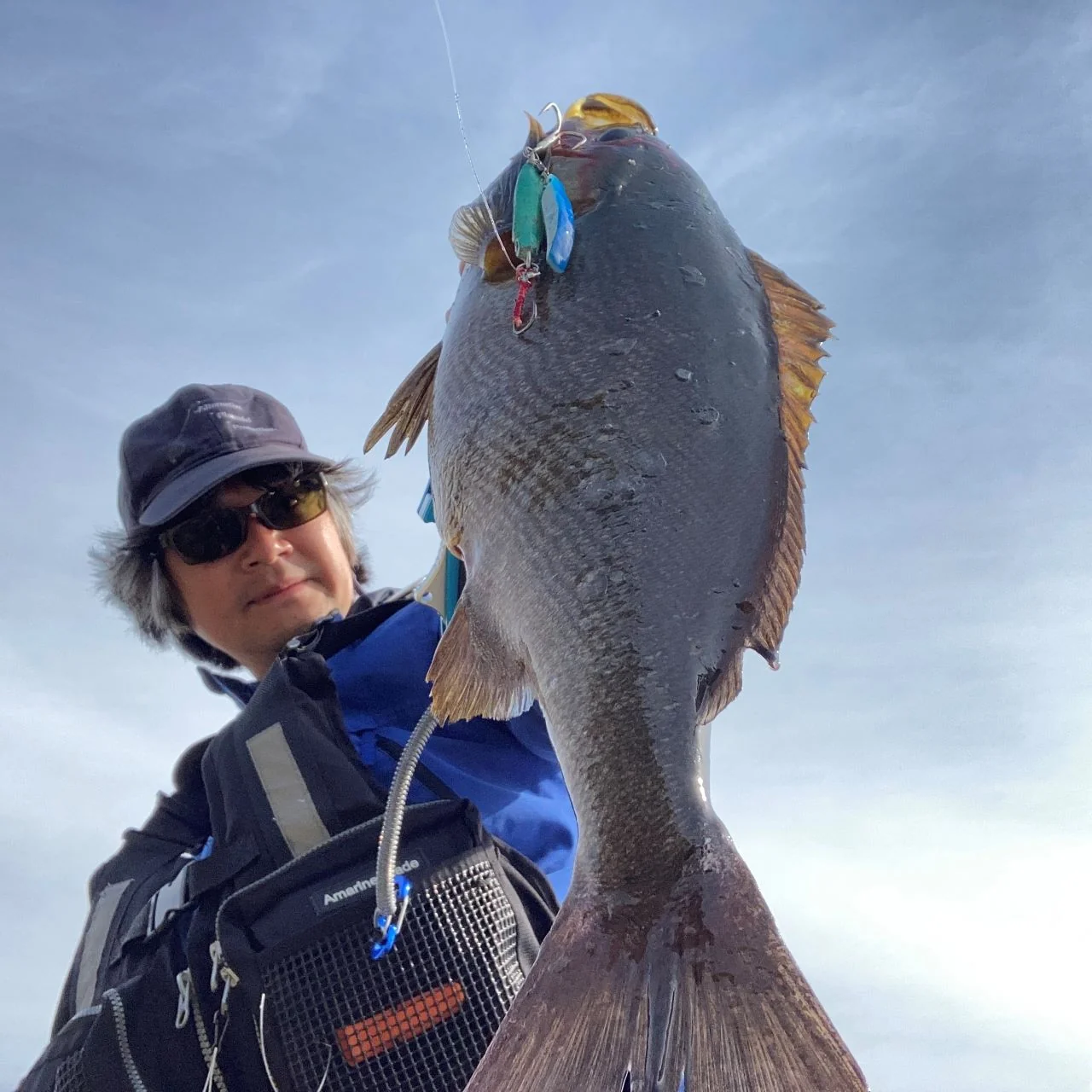 LBBLADE50でつれたイサキと勇磨