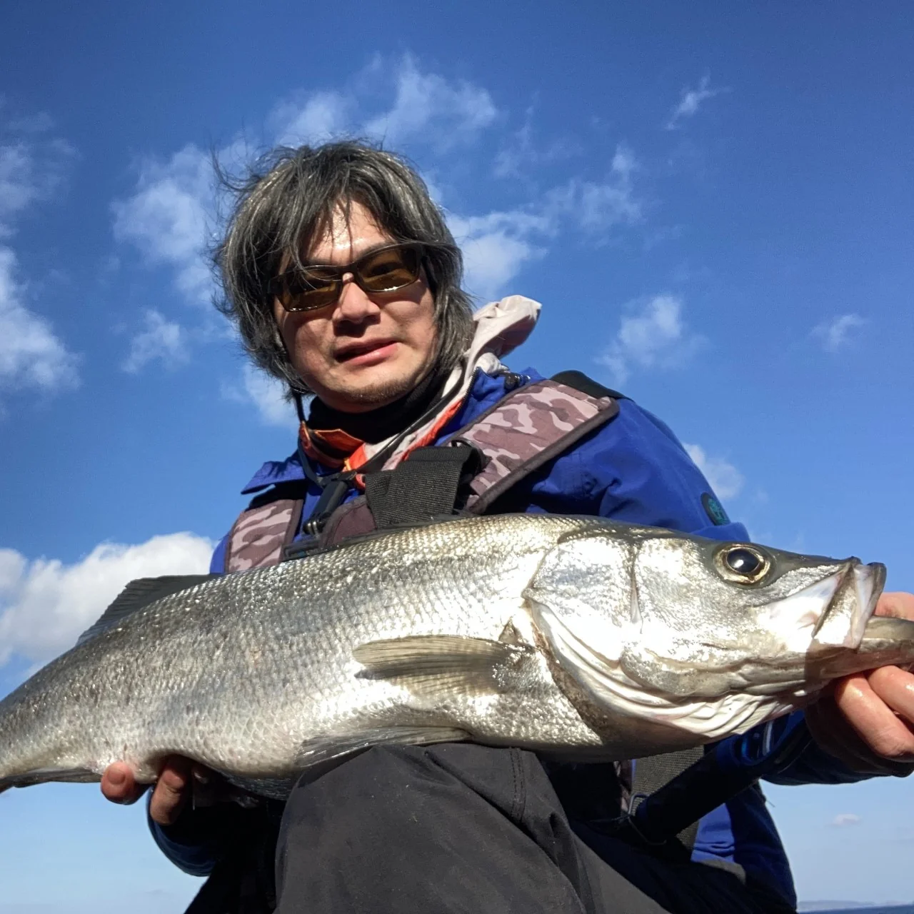 山下勇磨と1月のヒラスズキ