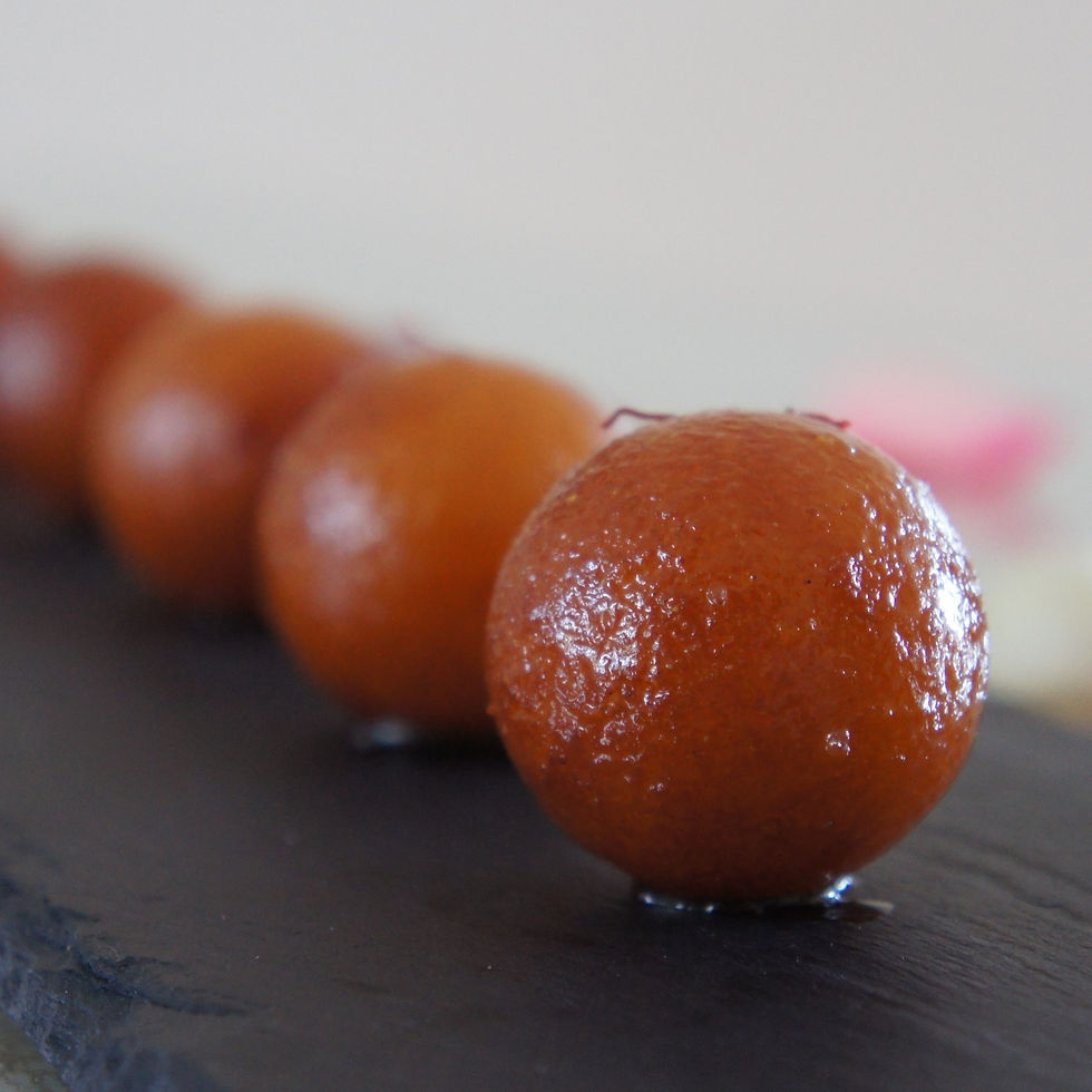 Gulab Jamun in a line