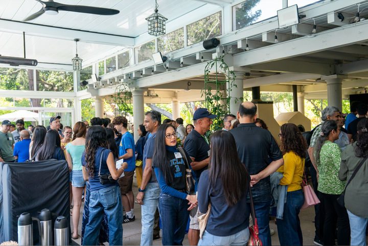 UCLA Engineering Family Welcome in Atherton with new students, families, and alumni.