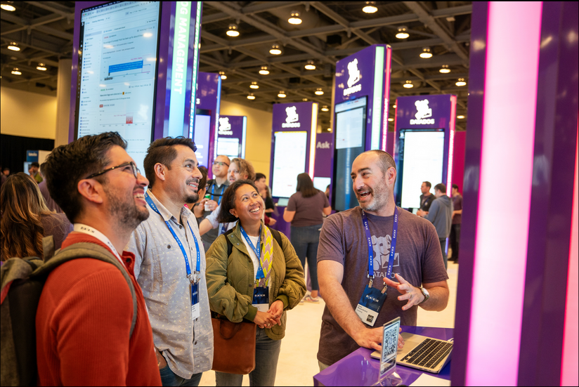 Atmospheric photography of a high-end corporate event at Moscone Center in a San Francisco